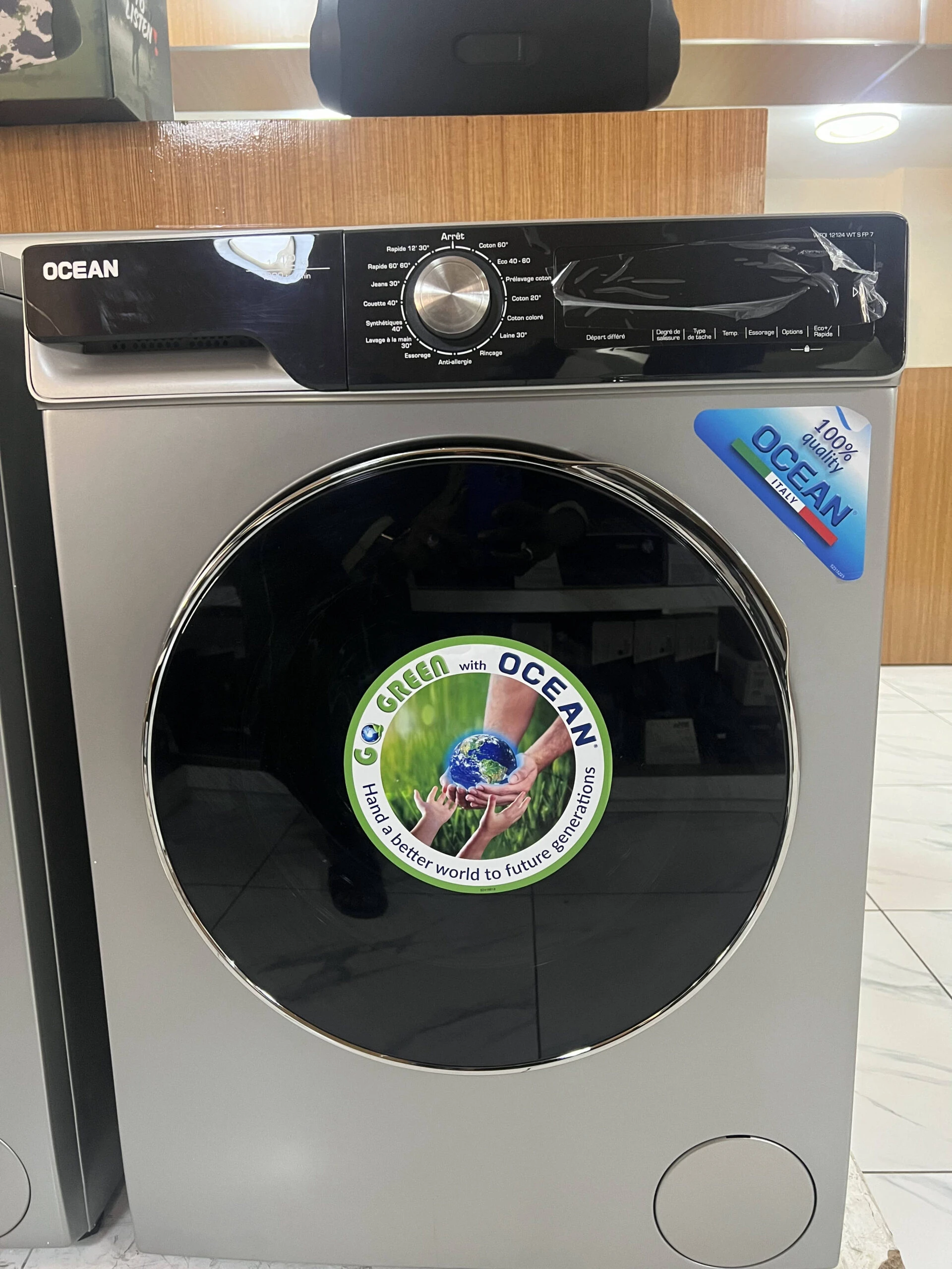 Machine à Laver Ocean 12KG WFOI 12124 WTS – Frontale • 1200 trs/min
