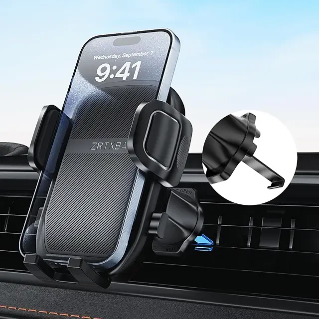 Support Téléphone Voiture Pivotant 360° pour Tous Smartphones