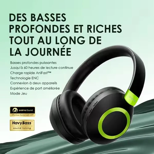 oraimo BoomPop 2 ENC Casques sans fil