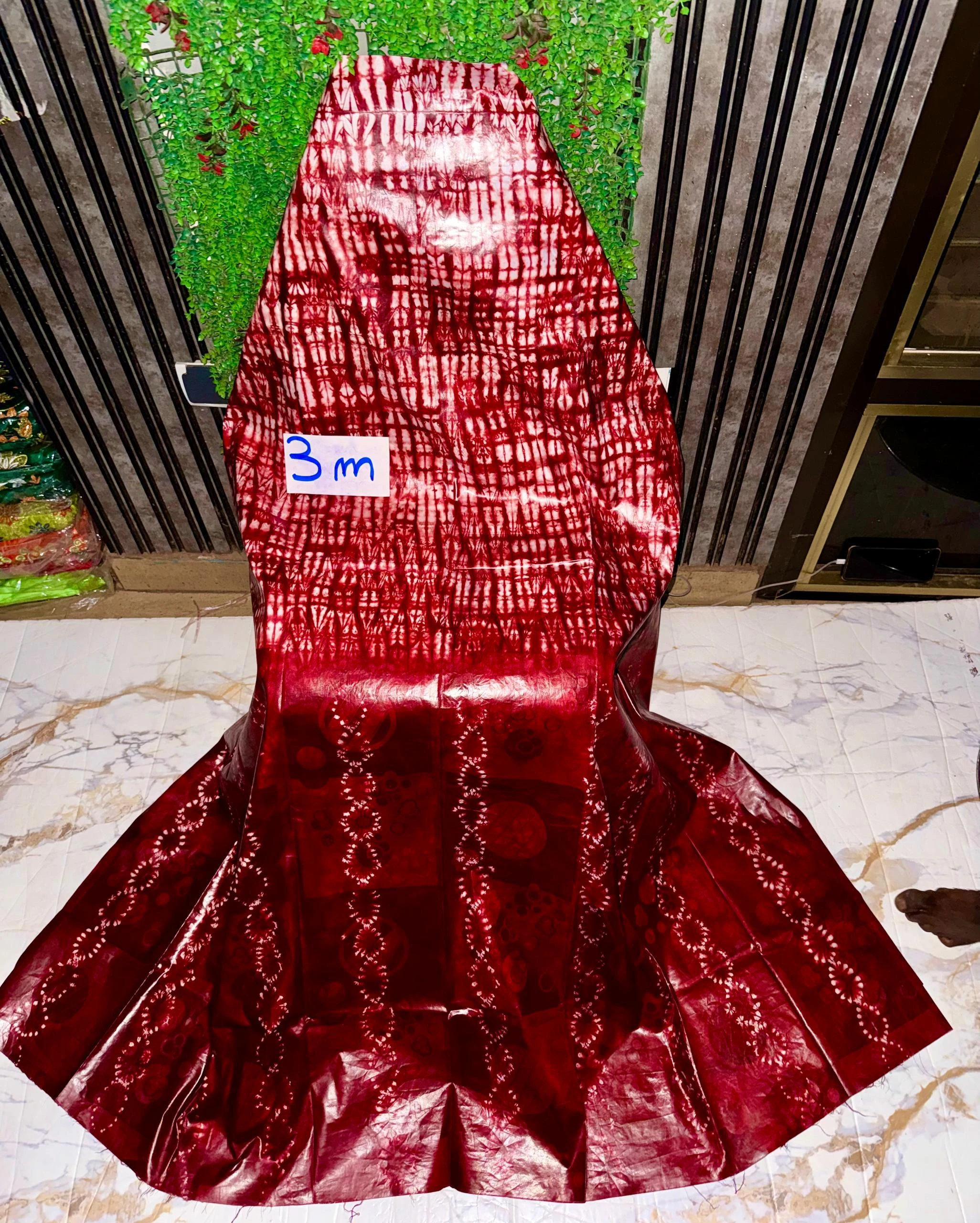 🌟 Tissu Bazin Teinté Premium – Édition Luxe VIP