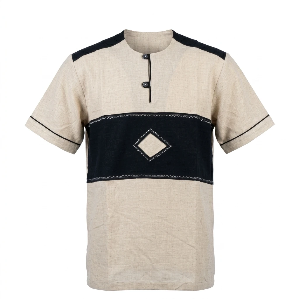 Chemise Beige Motif Losan...
