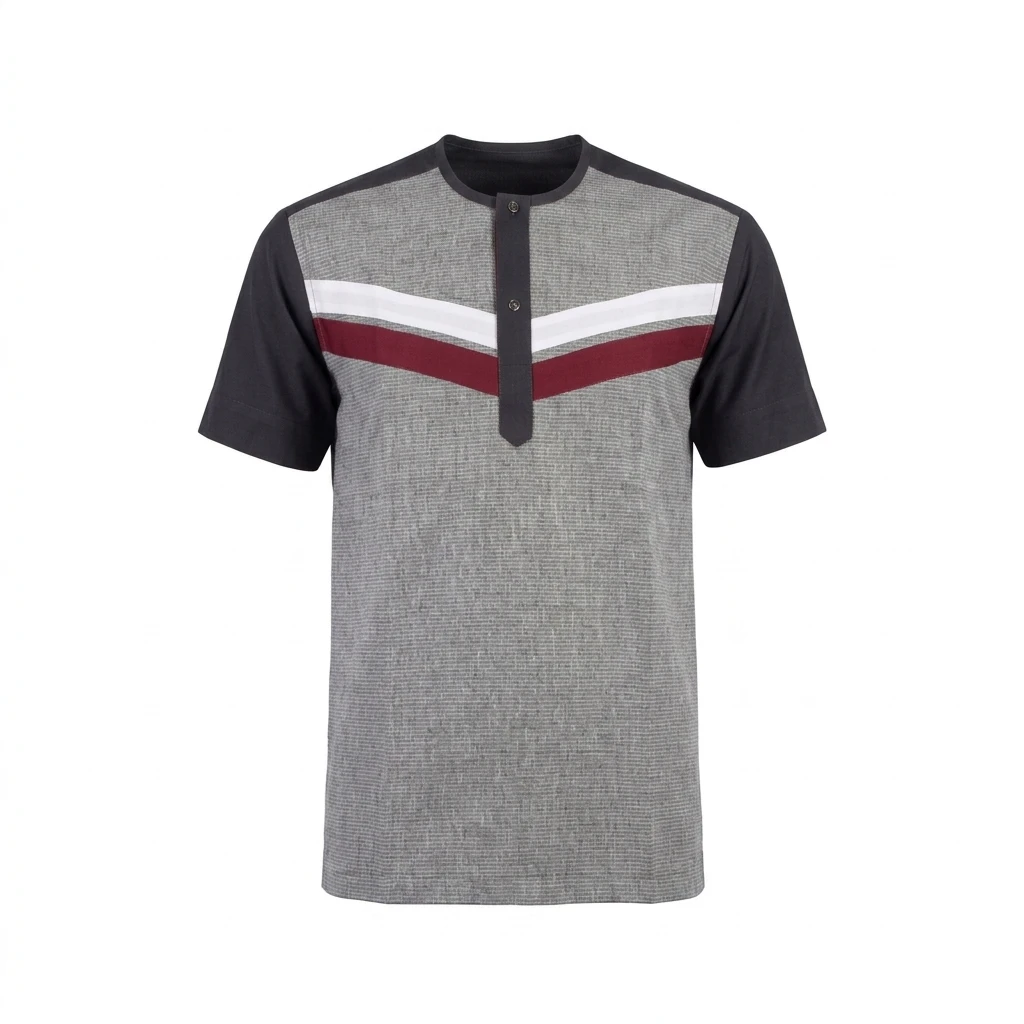 Chemise Grise Motif V