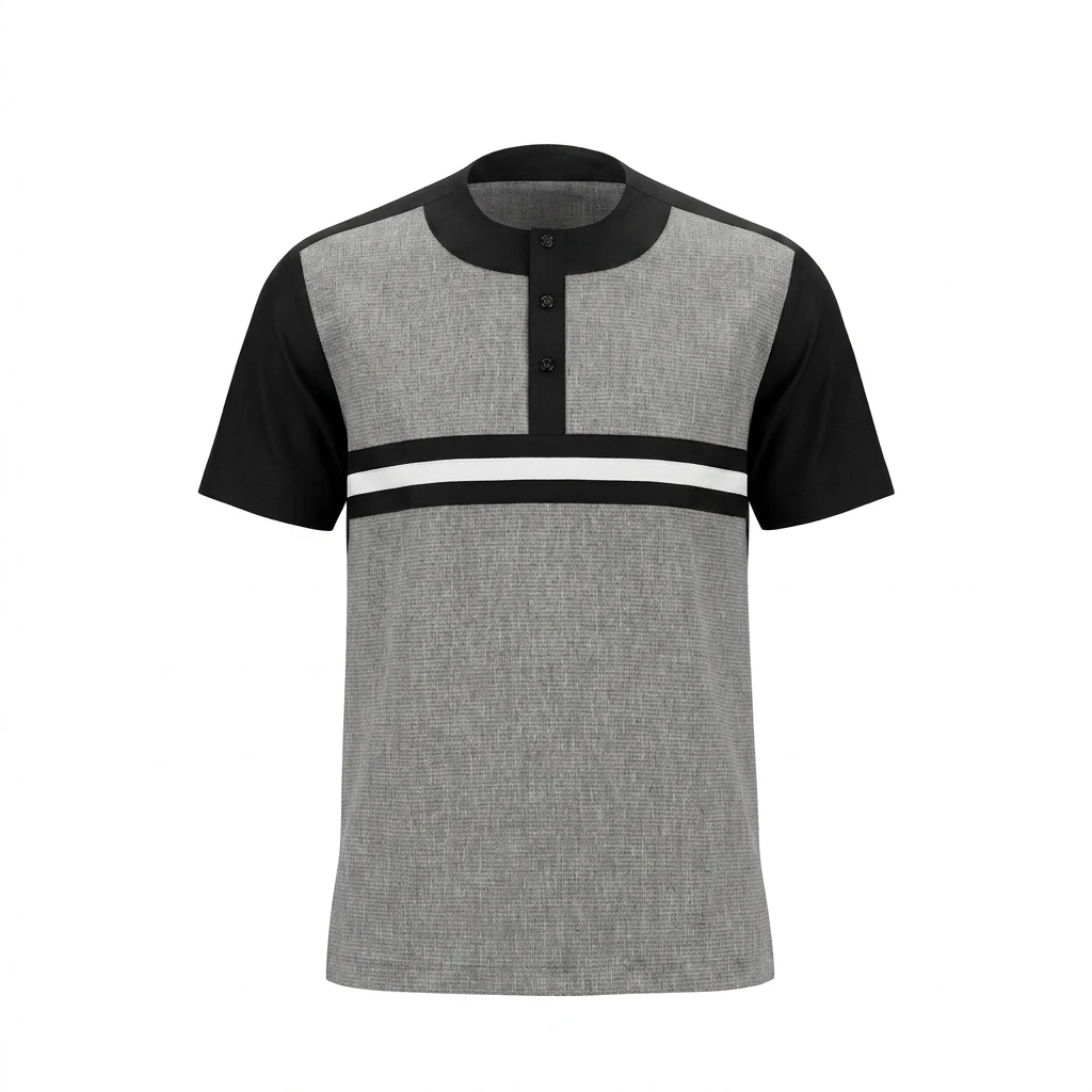 Chemise Grise à Bandes No...