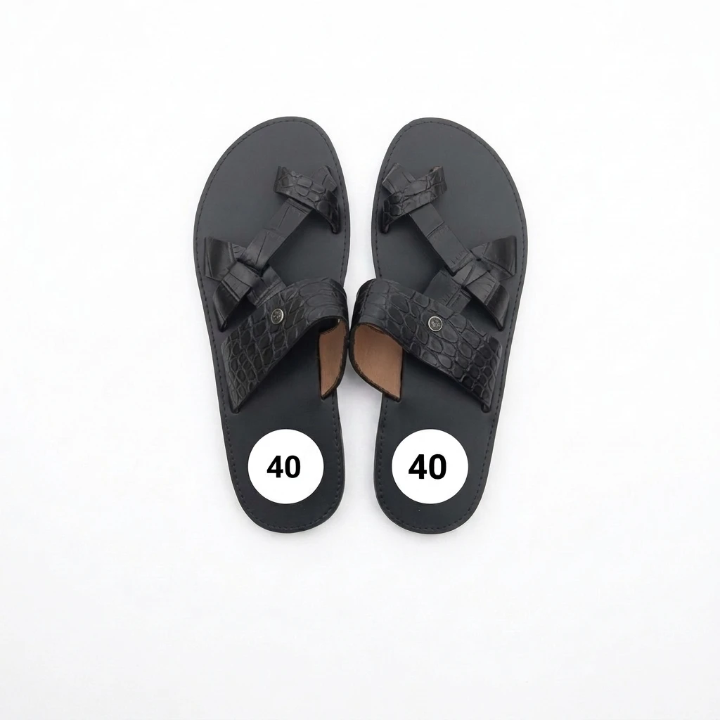 Sandales Croco & Entredoi...