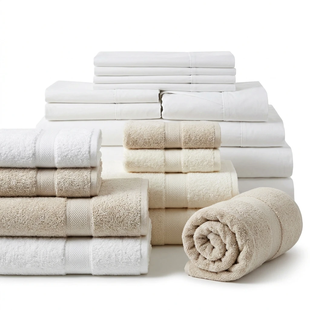 Linge de Lit, Draps d'Hôtel & Serviettes Éponge