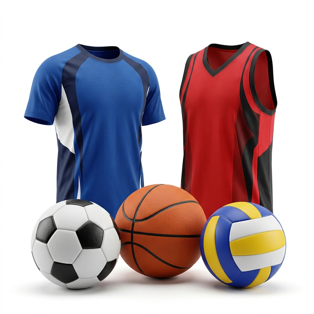 Sports Collectifs, Ballons de Match & Maillots