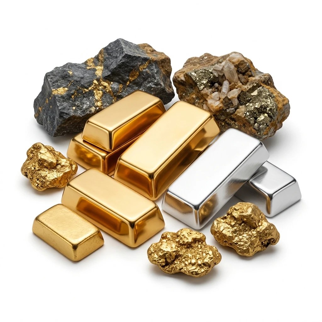 Métaux précieux & minerais précieux