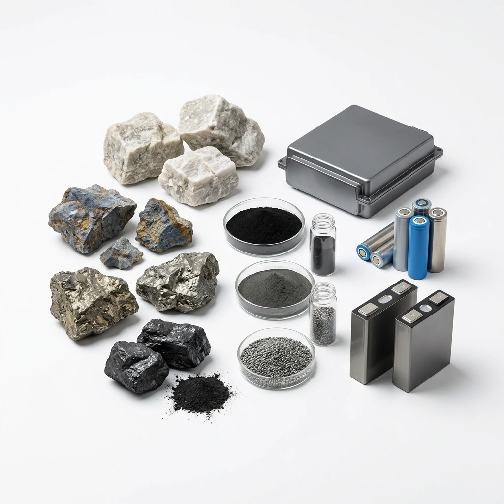 Minéraux stratégiques & matières pour batteries