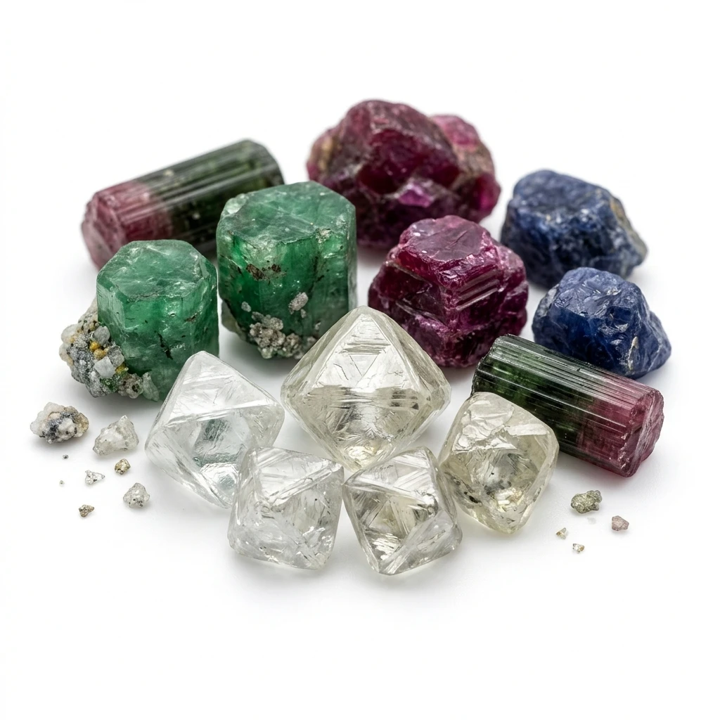 Diamants bruts & pierres précieuses brutes