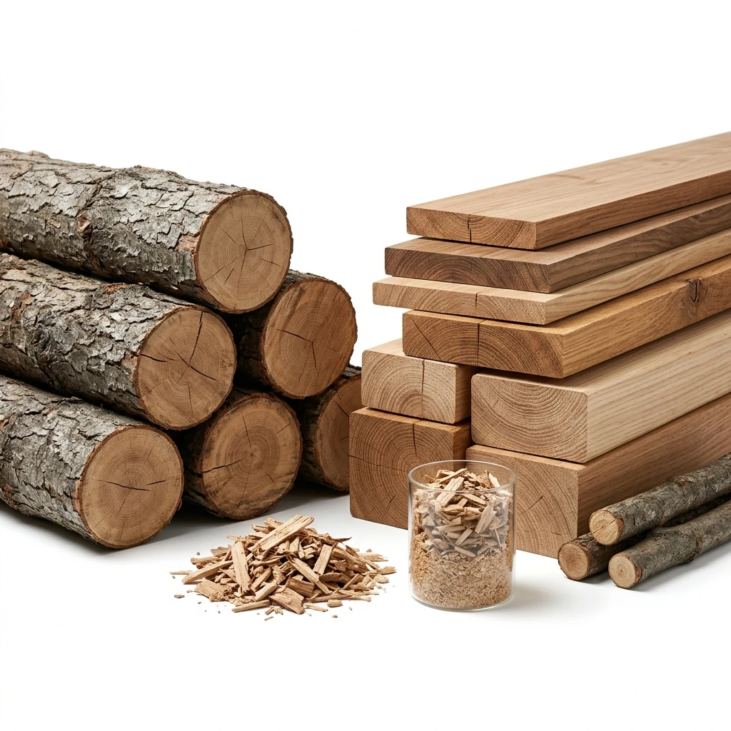 Bois brut & produits forestiers