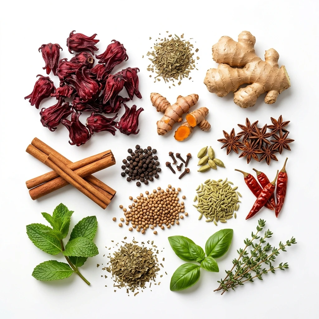 Plantes aromatiques, épices & produits botaniques